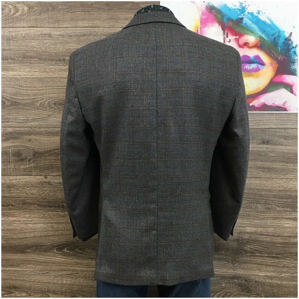 MICHAEL KORS Mens Blazer Sport Coat‎ Casual Jacket Size 44R Gray Wool Suit